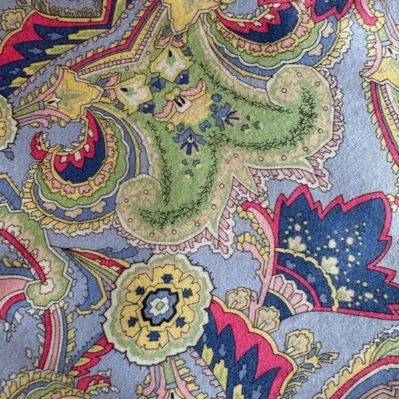 Ralph Lauren LRL Pastel Paisley Pants 16W Cropped Old Money Beachy Soft … - Picture 7 of 9